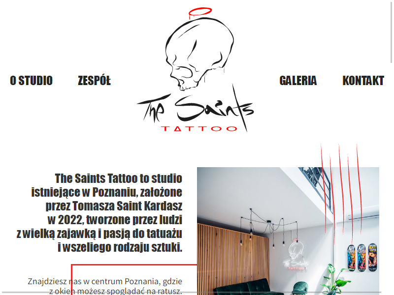 Studio tatuażu Poznań The Saints Tatoo
