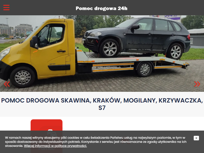 Pomoc drogowa Kraków Gruszka24